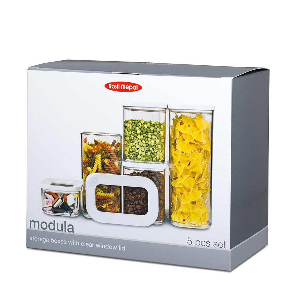 Rosti Mepal Modula 5-Piece Storage Box Starter Set