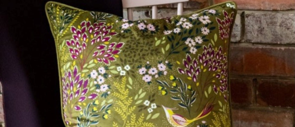 Beautiful Cushions Featuring Bird Designs by Sara Miller