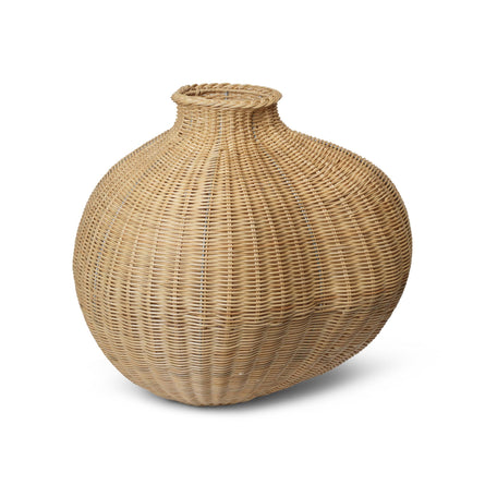ferm LIVING Bola Braided Floor Vase - Natural