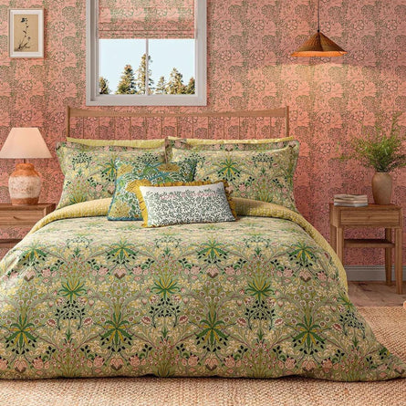 Morris & Co Hyacinth Sage & Citrus Bedding
