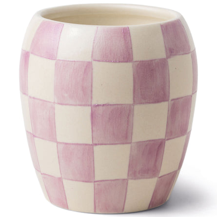 Paddywax Checkmate Fragranced Candle 311g in Porcelain Jar, Lavender & Mimosa