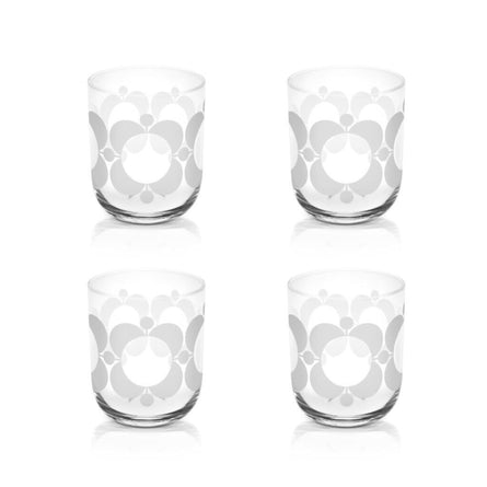 Orla Kiely Atomic Flower Set of 4 Water Glasses