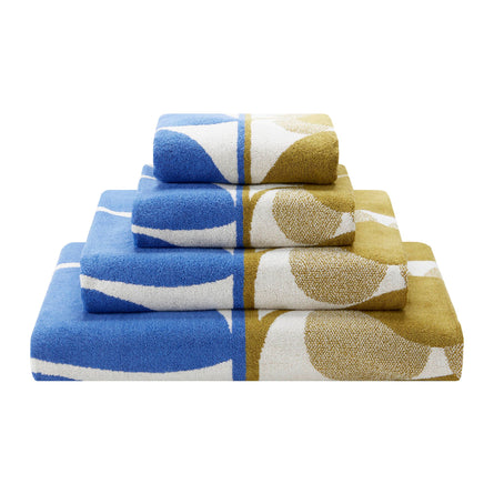 Orla Kiely Stem Bloom Duo Towels, Blue Fawn