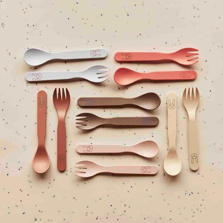 Oyoy Pullo Toddler Fork & Spoon Cutlery Set