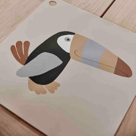 Oyoy Toucan Placemat, Clay