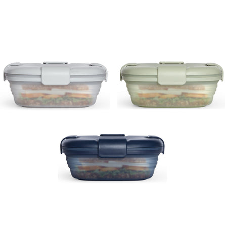 Stojo Translucent Collapsible Lunch Box, 700ml