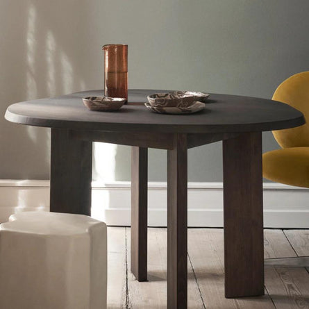 Ferm Living Tarn Dining Table - 115 - Dark Stained Beech