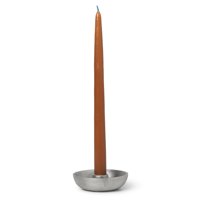 Ferm Living Bowl Candle Holder, Single, Aluminium