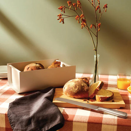 Alessi Mattina Bread Box, Warm Grey