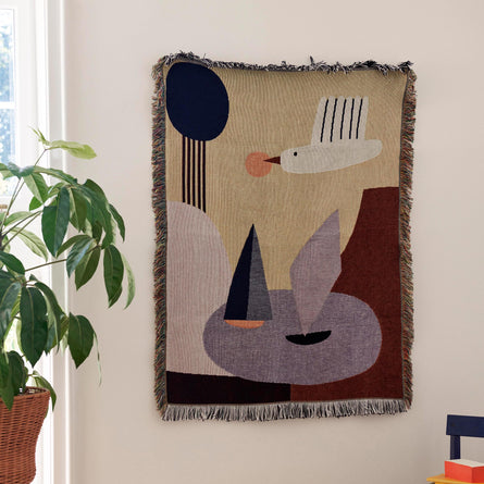 ferm LIVING Bird Tapestry Blanket, 80x110cm
