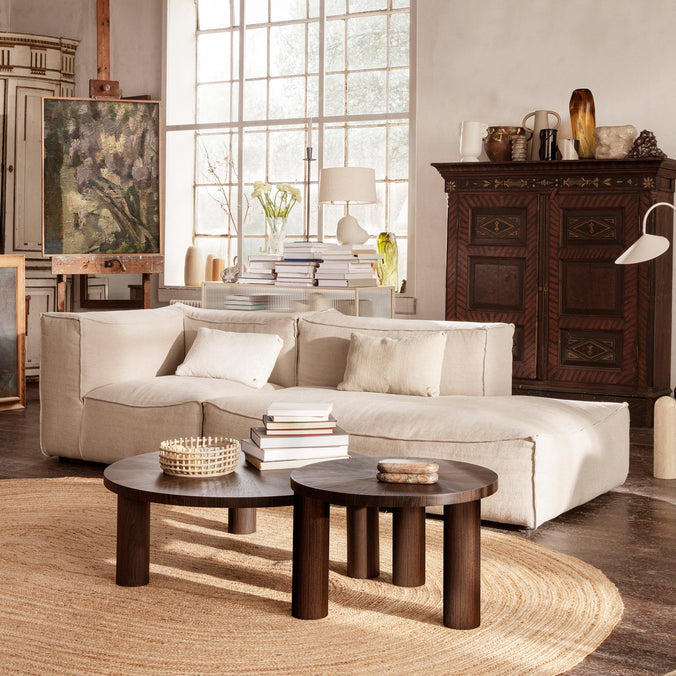 Ferm Living Catena Modular Sofa, Small, Cotton Linen( Linara Doeskin 2494/216)