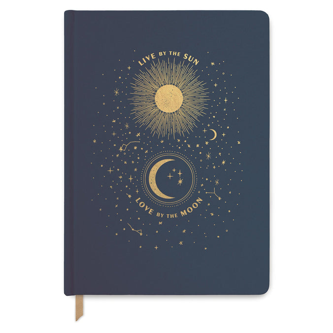 Designworks Ink Jumbo Cloth Cover Notebook, Live By The Sun