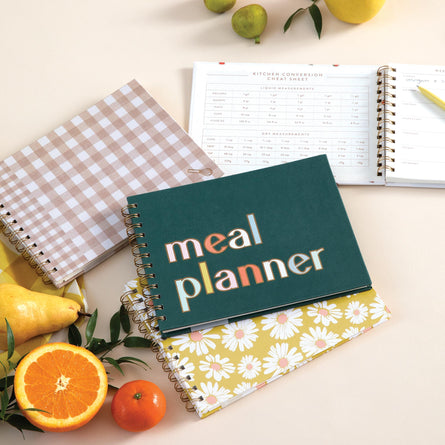 Designworks Ink Meal Planner & Market Shopping List, Colourblock