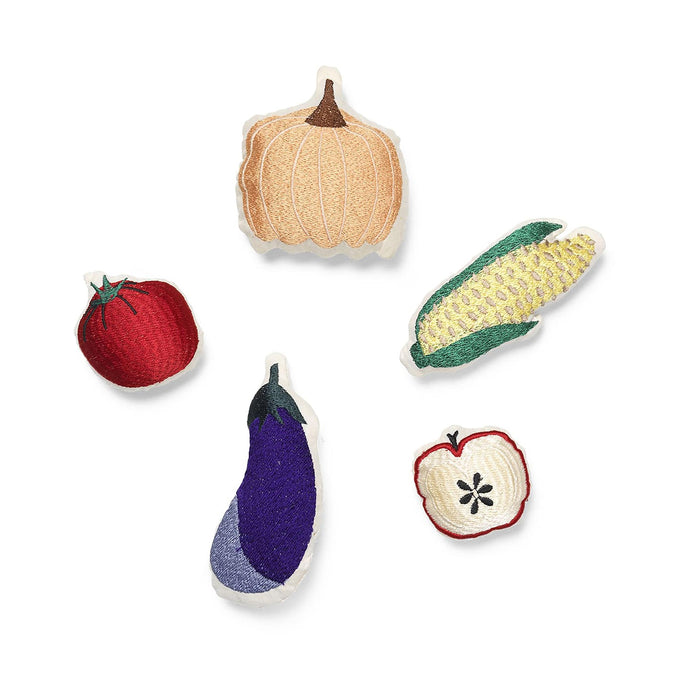 ferm LIVING Embroidered Vegetables Playset
