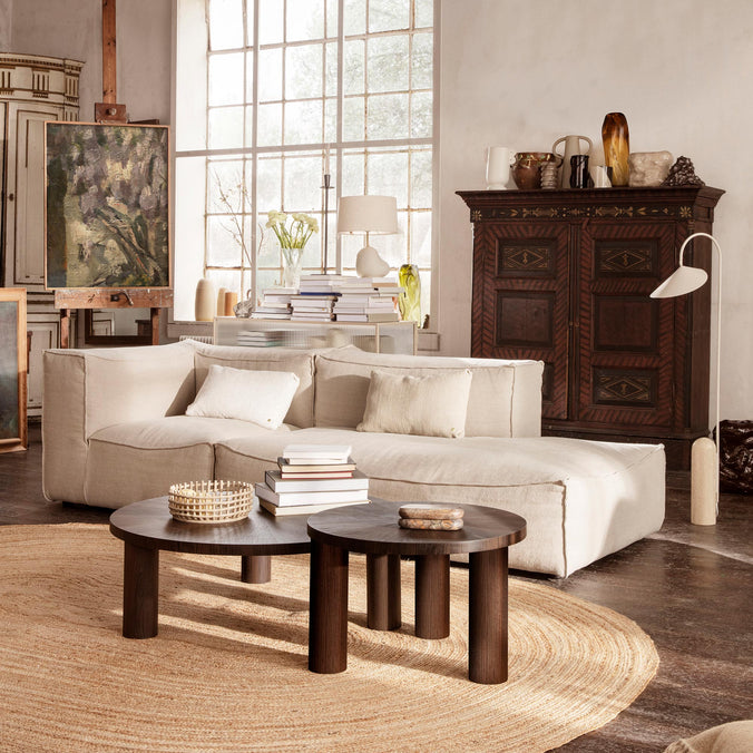 Ferm Living Catena Modular Sofa, Small, Wool Bouclé (Off White)