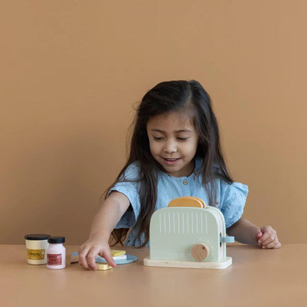 Little Dutch Children's Wooden Toaster Set
