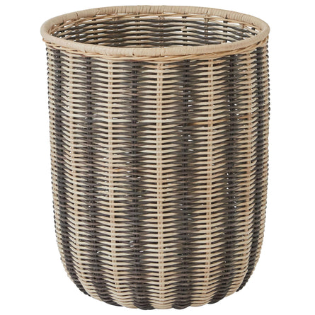 OYOY Striped Storage Basket, Nature / Black