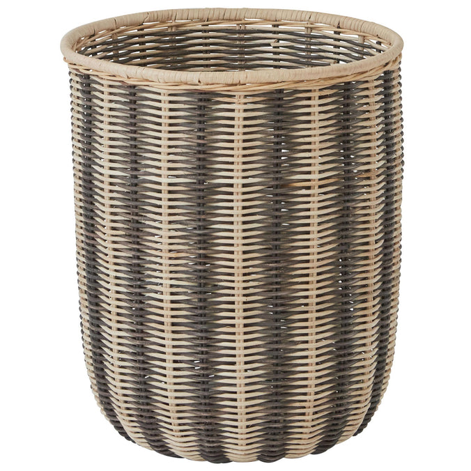 OYOY Striped Storage Basket, Nature / Black