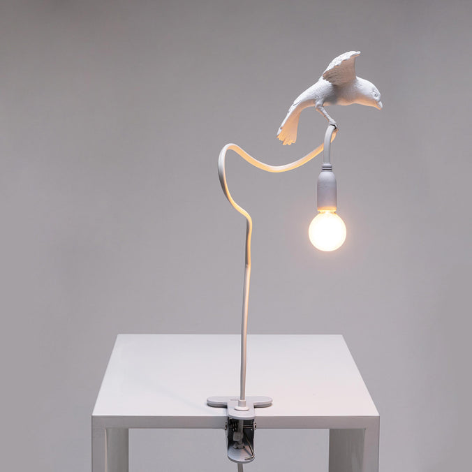 Seletti Sparrow Cruising Table Lamp with Clamp