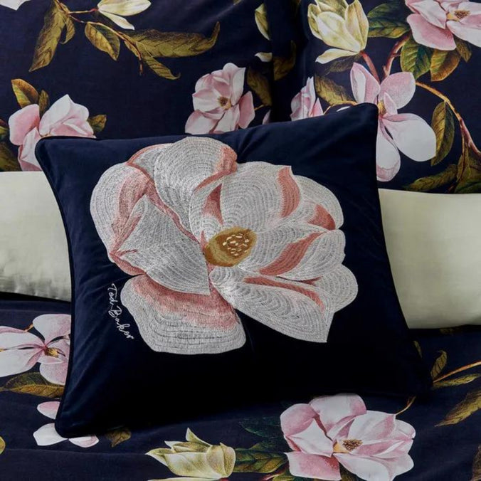 Ted Baker Opal Floral Cushion Navy 45x45cm