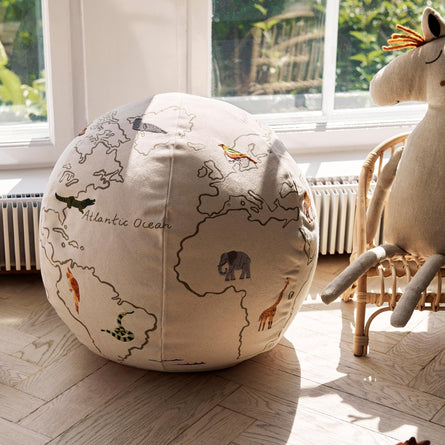 ferm LIVING The World Pouf - Off-White