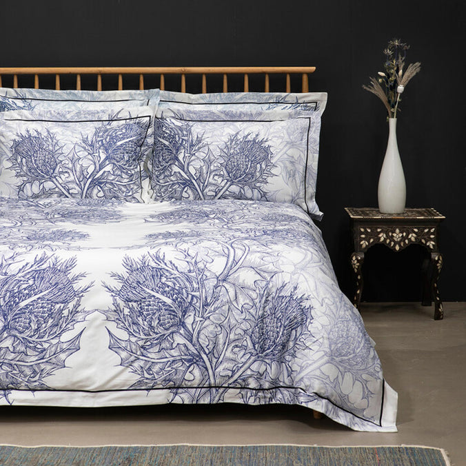 Timorous Beasties Thistle Azure Bedding Collection