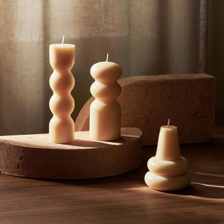 ferm LIVING Torno Candles, Set of 3