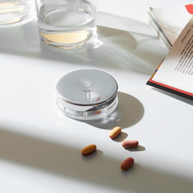 Alessi YoYo Pill Box, Stainless Steel