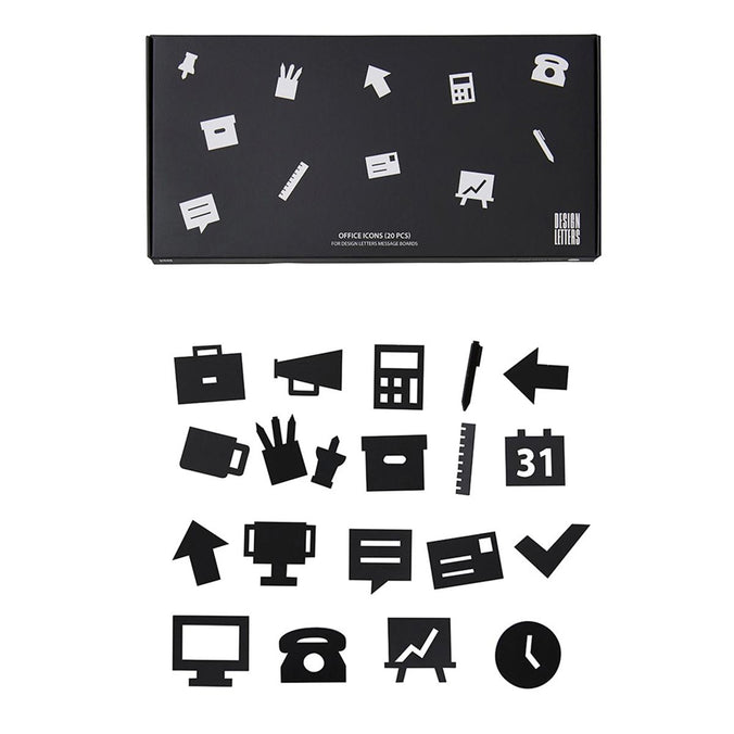 Design Letters Office Icons for Message Board