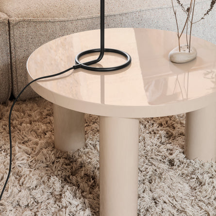 ferm LIVING Post Coffee Table - Small - Cashmere