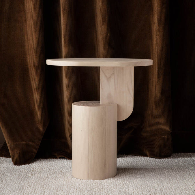 ferm LIVING Insert Solid Ash Side Table
