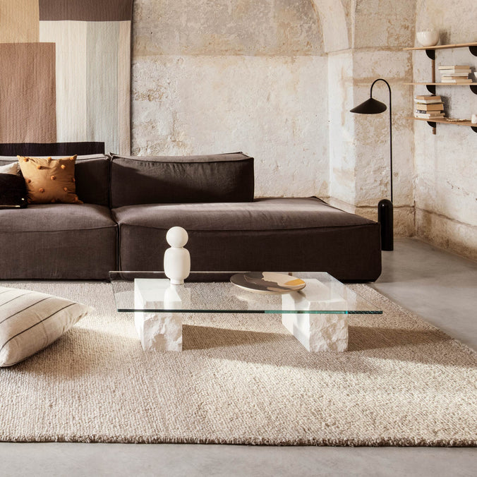 ferm LIVING Mineral Coffee Table, Bianco Curia | Dotmaison