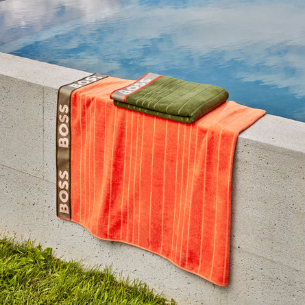 BOSS Home Striped Beach Towel 90x170cm