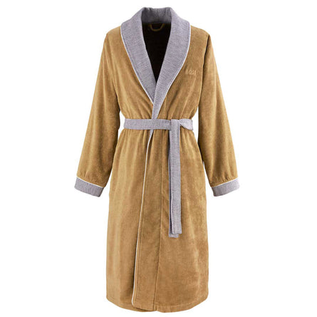 BOSS Home Lord Men's Cotton Dressing Gown, Camel