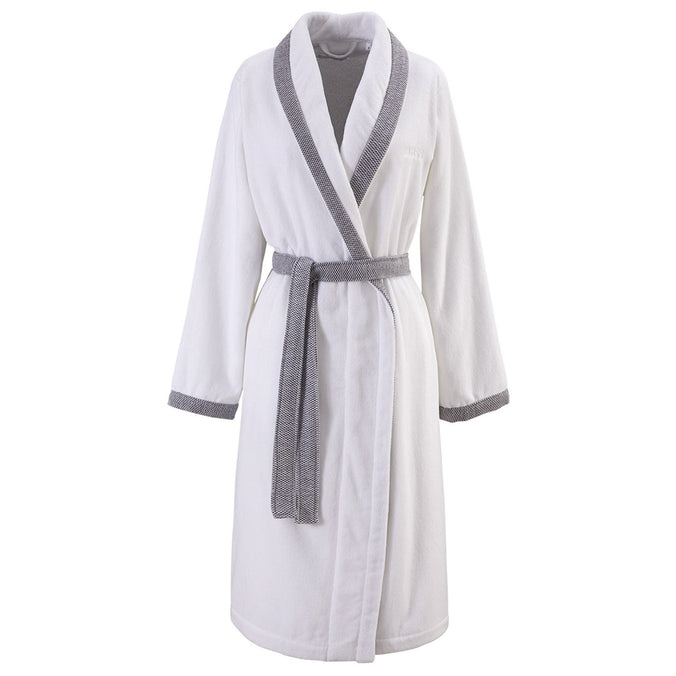 BOSS Home Lord Women's Cotton Dressing Gown, Ice White