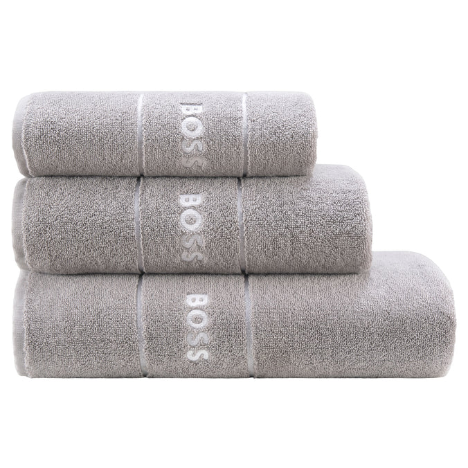 BOSS Home Plain Towels, Concrete