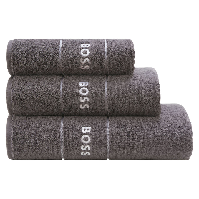 BOSS Home Plain Towels, Graphite