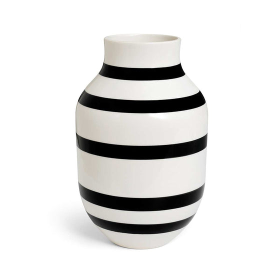 Kahler Omaggio Vases Black, Large H30.5cm