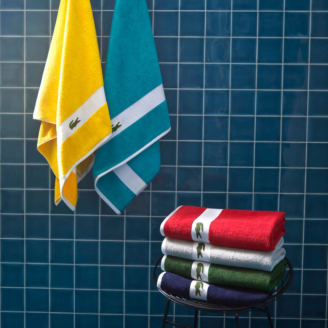 Lacoste L Casual Shower Towels, 70x140cm