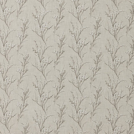 Laura Ashley Pussy Willow Embroidery Steel Grey Fabric