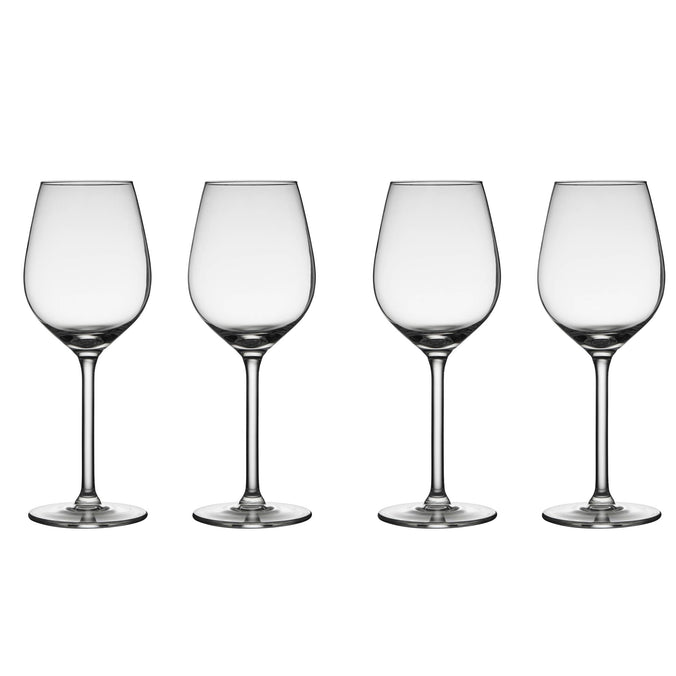 Lyngby Glas Juvel White Wine 38cl, Set of 4