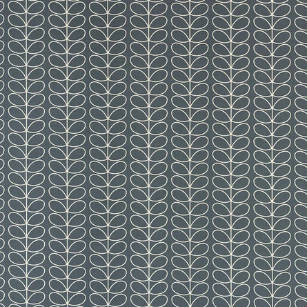 Orla Kiely Linear Stem Fabric, Cool Grey