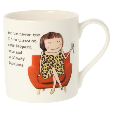 Rosie Made a Thing Throw on Some Leopard Skin Quite Big Mug