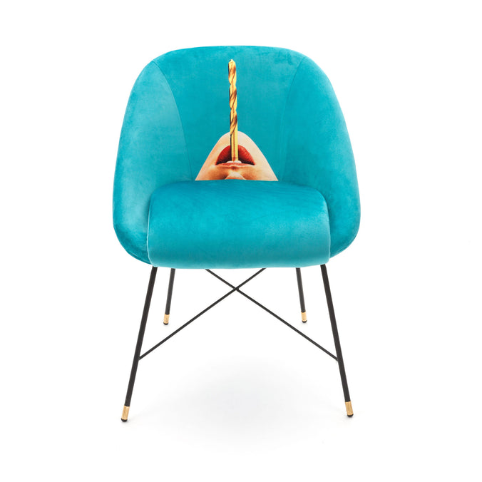 Seletti Wears Toiletpaper Padded Chair, 60x50cm h72cm, Drill  
