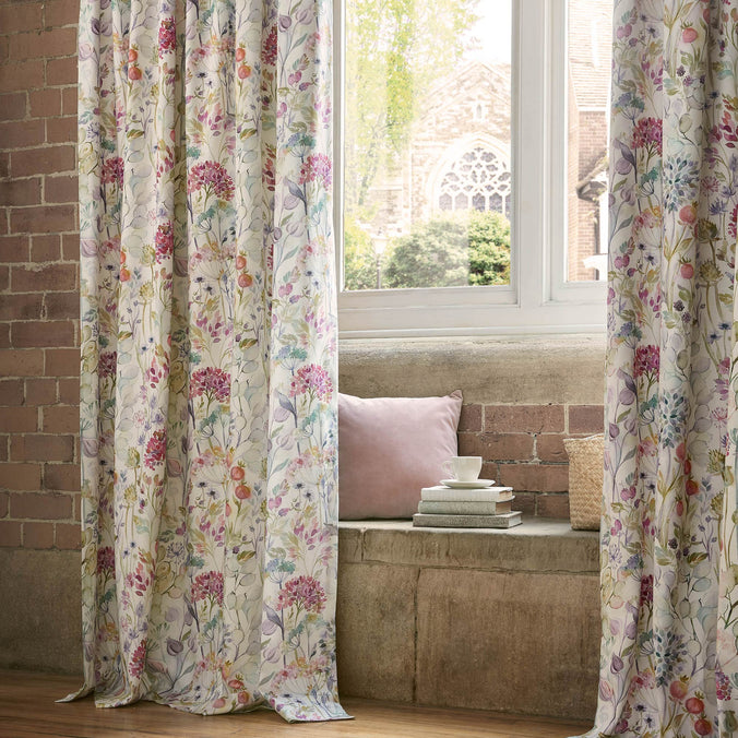 Voyage Maison Country Hedgerow Lotus Lined Pencil Pleat Curtains